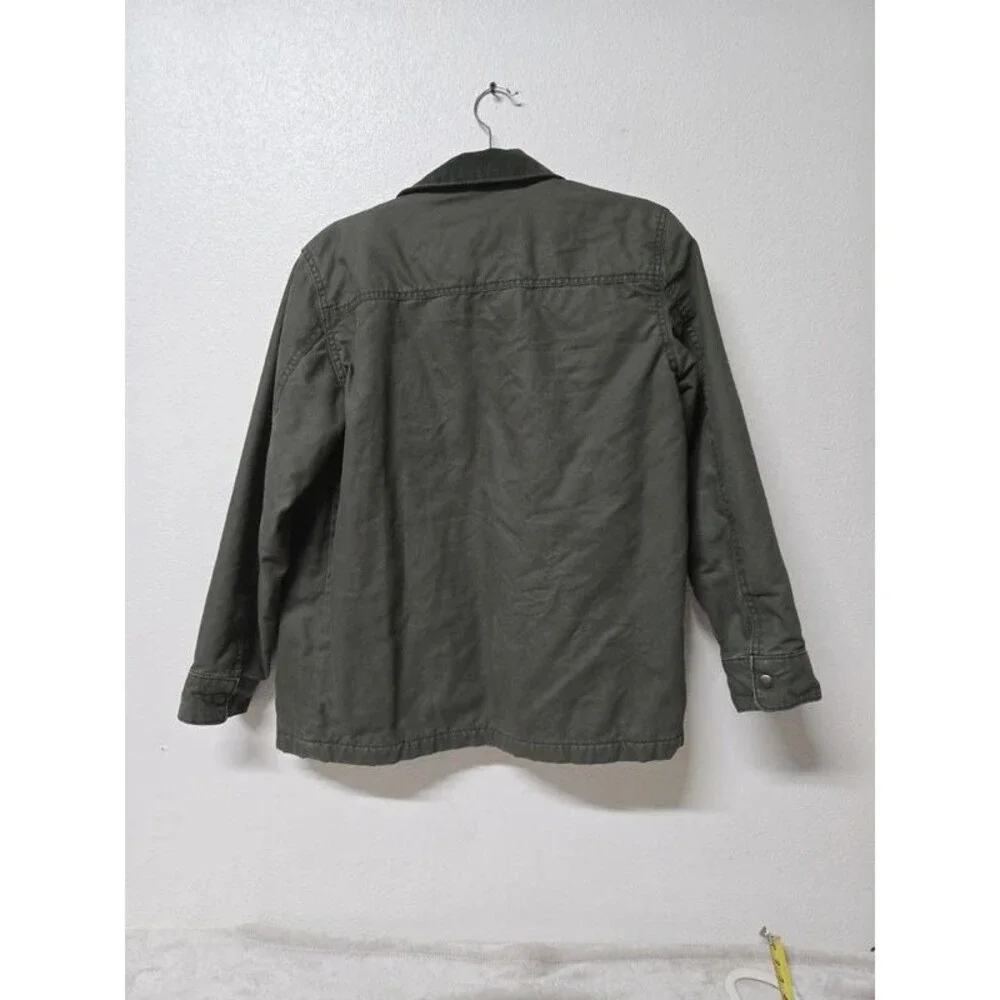 Old Navy Kids Plaid Flannel Lined Cotton Canvas Utility Jacket - XL (14-16)